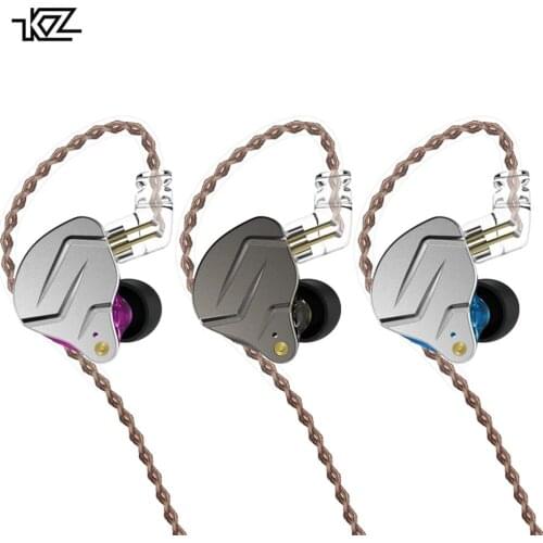 KZ ZSN Pro Earphone 1BA+1DD Hybrid Technology HIFI Bass Earbuds In-Ear Monitor Noise Cancelling Sport Headset auriculares