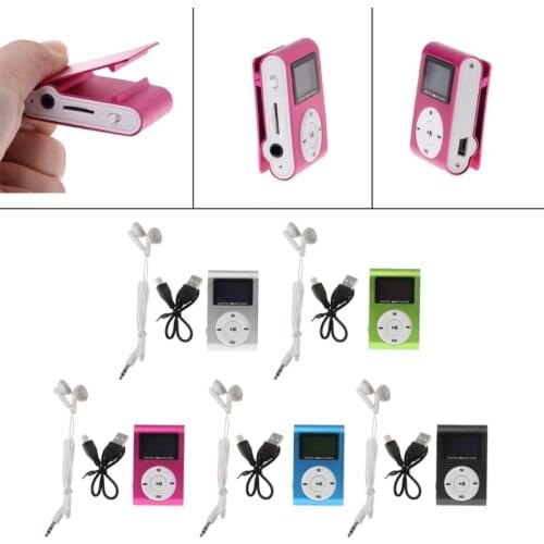 New MX-801 Mini USB Metal Clip Micro SD TF Card Slot LCD Screen Music MP3 Player
