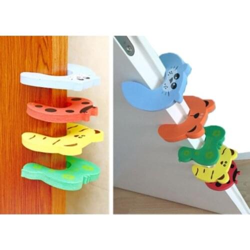 New Season Door Stoppers Door Knocks Anti-4 pcs/set child finger protector Pictorial Protector door stopper wall protection