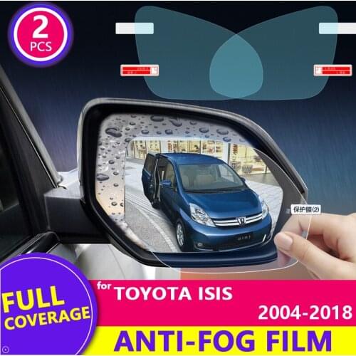 Rain Film Full Cover Rearview Mirror Clear Anti-Fog Rainproof for Toyota ISIS 2004~20182014 2015 2016 2017 Car Goods Stickers