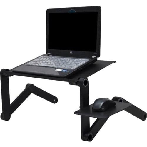 Foldable Aluminum Alloy Laptop Stand Laptop Stand Portable with Heat Dissipation Hole Cooling Fan Mouse Board Notebook Bracket