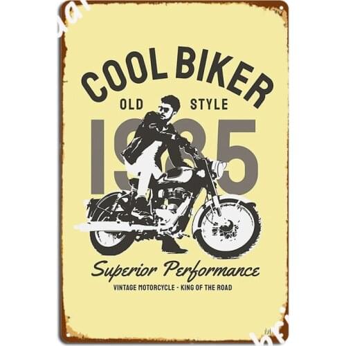 Awesome Classic Biker Metal Sign Custom Cinema Kitchen Plaques Pub Garage Tin Sign Poster