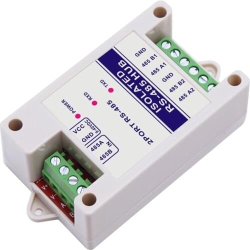 485 repeater photoelectric isolation industrial grade RS485 hub 2-port signal amplifier anti-interference lightning protection