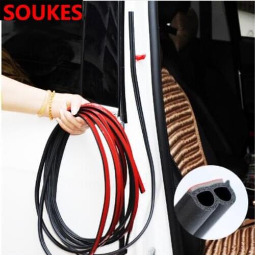 200cm Rubber Car Door Edge Trim Sealing Strip Sticker For Audi A3 A4 B8 B6 A6 C6 A5 B7 Q5 C5 8P Q7 TT C7 8V A1 Q3 S3 A7 B9 8L A8