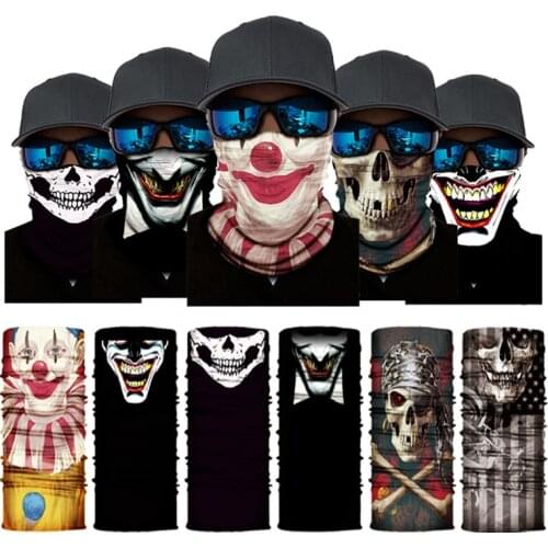 2020 Skull Magic Ring Neck Scarf Headband Multifunctional Bandana Face Seamless Tubular Tube Unisex Men Women Unisex Scarves