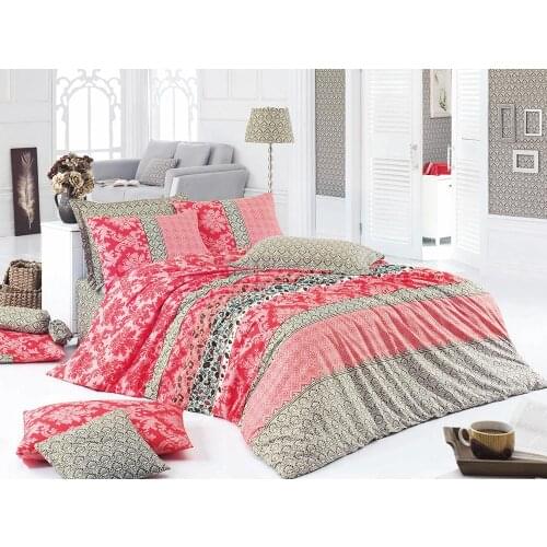 Hierapolis 100 Cotton Double Duvet cover set Red