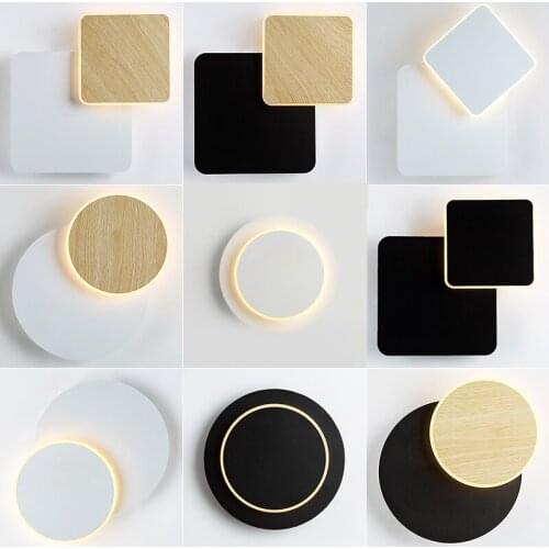 Rotatable led Wall Lights Nordic Stair Aisle Modern Wall Lamp Living Room Dining Room led Lighting Bedroom Bedside led Wall Lamp