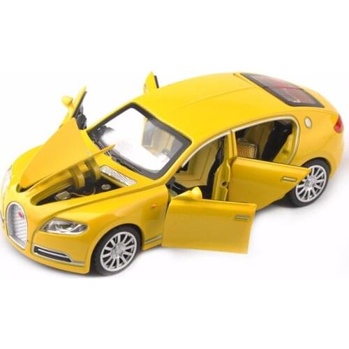 1:32 Alloy diecast car model toys bugatti veyron electronic light sound pull back sports cars model for kids boys children gift