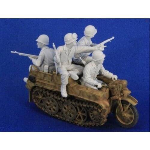 1:35 Resin Figure Model Kit Unassambled Unpainted 00348 (without motorcycle)