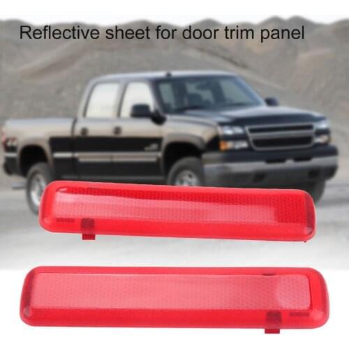 1 Pair Panel Reflector Safe High Visibility ABS Strong Reflection Reflective Plates 15183155 15183156 for Chevrolet