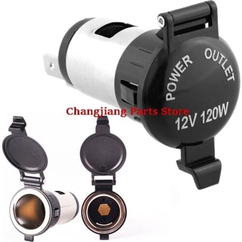 1PC New 12V Waterproof Car Cigarette Lighter Socket Plug Power Outlet Parts For Car Truck Motorcycle Accessories