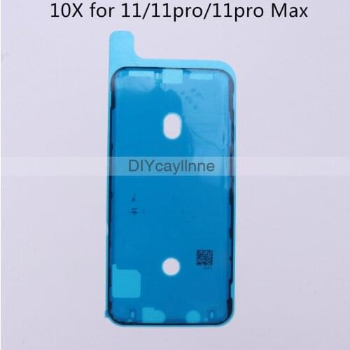 10pcs Waterproof Sticker for iPhone 11 Pro Max 3M Adhesive Pre-Cut LCD Screen Frame Tape Repair Parts