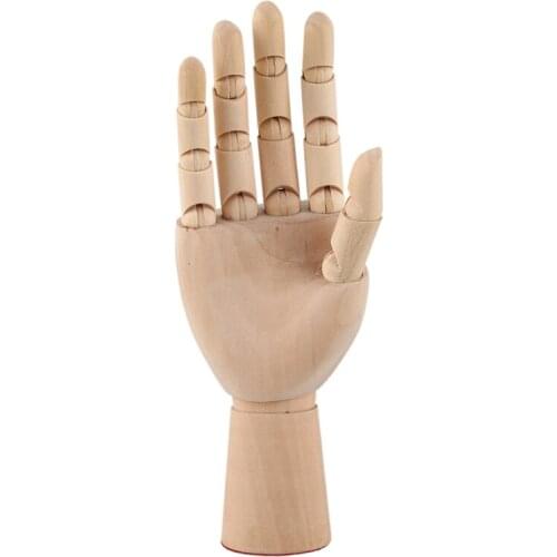 18*6cm Wooden Articulated Right Hand Manikin Model Gift Art Alternatives