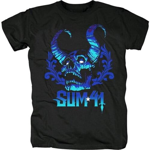 19 Designs Sum 41 Rock Band Men Women Demon Shirt Fitness Punk Heavy Metal Camiseta Ropa Mujer Skateboard Streetwear