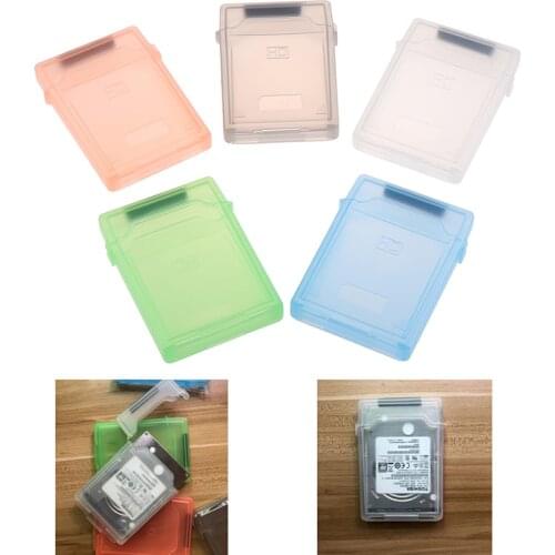 2pcs/set Cover Dust-proof Non-slip 2.5'' IDE SATA HDD Hard Drive Disk Plastic Storage Box Case Enclosure Hard Drive Case Box