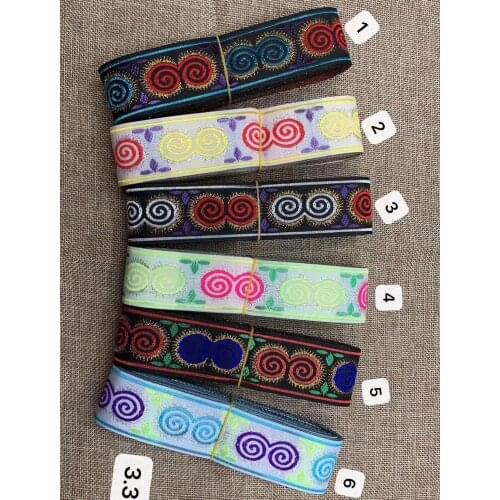 3.3cm nation style jacquard ribbon,XERY191202C