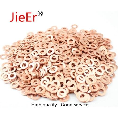 30 pcs/lot DEFUTE 8-19-1(8mm*19mm*1mm)/8-19-1.5(8mm*19mm*1.5mm) COPPER washer 8-19-1 Auto Injector Spare Parts Copper Shim