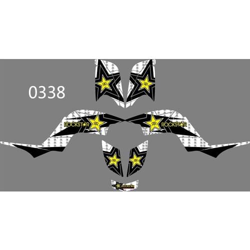 4 STYLES TEAM GRAPHICS BACKGROUNDS DECALS STICKERS FOR YAMAHA RAPTOR 660