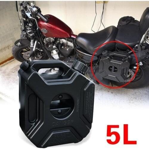 5L Jerry Can Gas Diesel Petrol Fuel Tank Oil Container Black Car Motorcycle Spare Petrol Oil Tank Backup Fuel-jugs With Lock&Key
