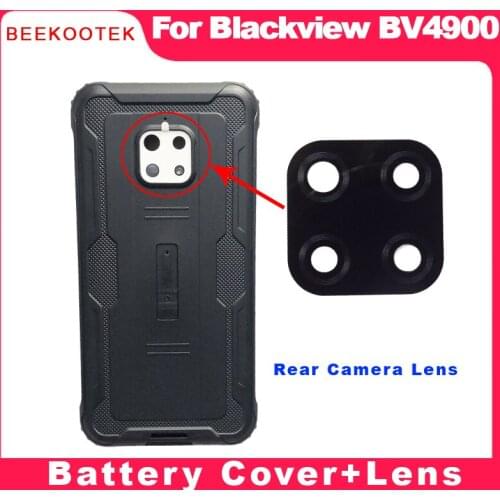 BEEKOOTEK New Battery Cover+Back Camera Lens 5.7''Hard Bateria Back Cover Replacement For Blackview Bv4900 Accessories