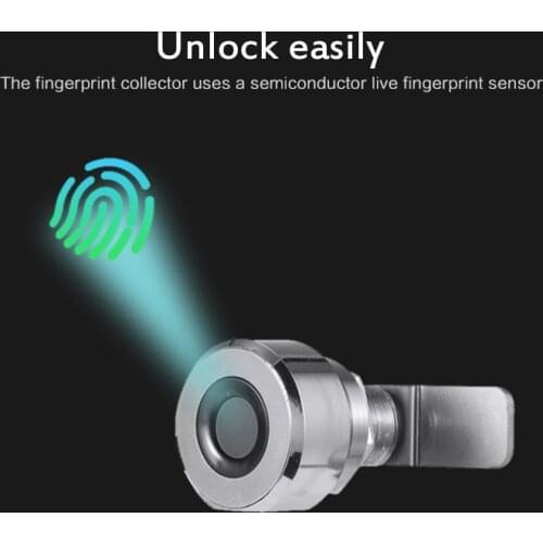 T21/T22 Zinc Alloy Panel Fingerprint Drawer Lock Wardrobe Lock Electronic Lock Smart Office Drawer Fingerprint For A Safe Home