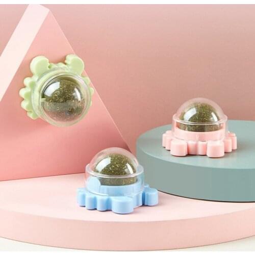 Cat Toy Crab Mint Spin Ball Flopping Catnip Toys For Cats Pet Supplies Funny Chew Toy For Indoor Cat