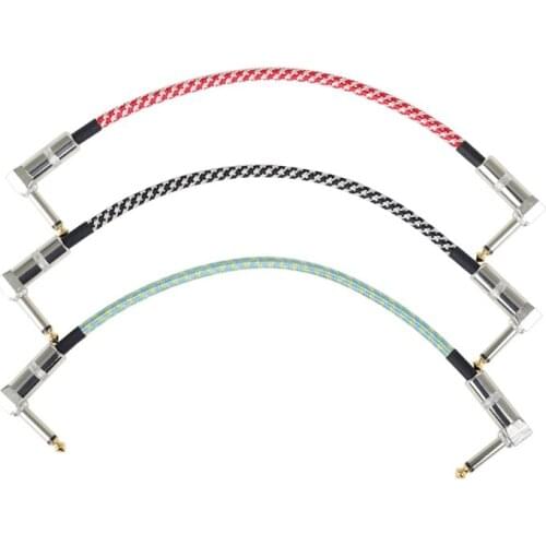 Guitar Effect Pedal Connection Line Cable Weaving 3 pieces