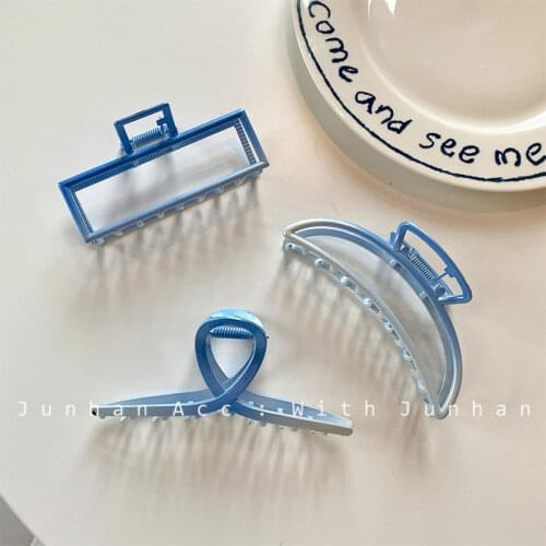 Korean Version Of The New Shark Clip Hedgear Gradient Back Of The Head Girl Metal Clip Hairpin High-quality Sense Of Beauty
