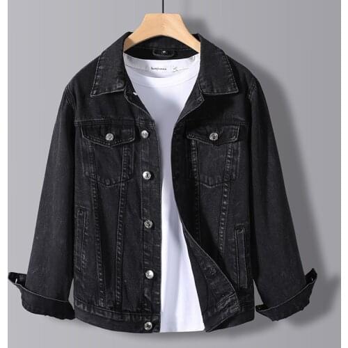 Mens new spring autumn denim jacket mens jacket slim fashion casual best denim jacket large casual jacket M-5XL
