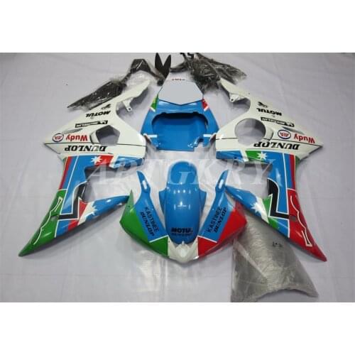 New ABS Plastic Shell Motorcycle Fairing Kits Fit For Yamaha YZF 600 R6 2003 2004 2005 R6 03 04 05 Bodywork set Custom Blue Red