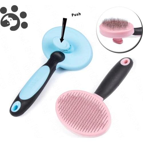 Combs Cat Grooming Brush for Dog Hair Remover Self-Clean Combs for Cat Chihuahua Teddy Golden Retriever Cleaning Pet Supplies