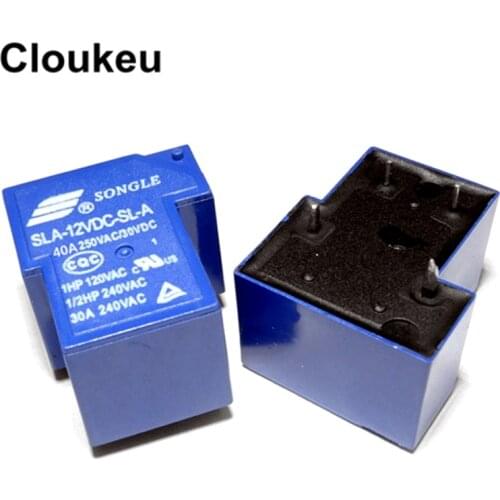 2Pcs Relay DIP4 SLA- 12VDC 24VDC -SL-A 12V 24V T90 40A