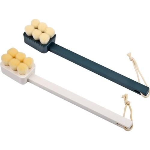 Bath Body Brush Long Handle Shower Brush Dry Brush Back Scrubber for Shower Cleans the Body Easily