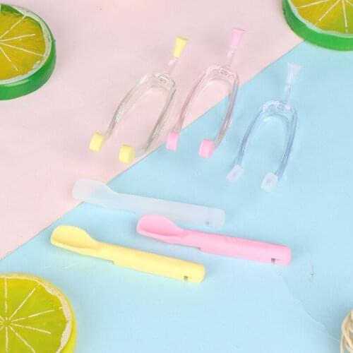 New Eye Care Contact Lenses Inserter Remover Silicone Soft Tip Tweezer Stick Case Set Contact Lenses Wearing Tools
