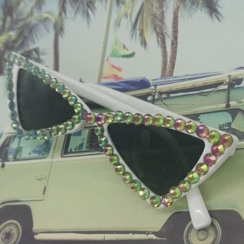 ZAOLIHU Colorful Diamond Baby Sunglasses Kids Cat Eye Eyeglasses 6 Colors Girls Shades Sun Glasses Vintage Gafas De Sol