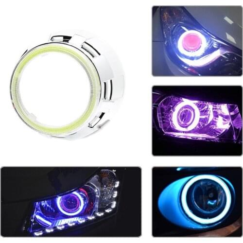 Super Bright LED Angel Eyes Headlight Night Light 60mm 70mm 80mm 90mm 100mm Car Motorcycle DRL Light Bulb Lamp