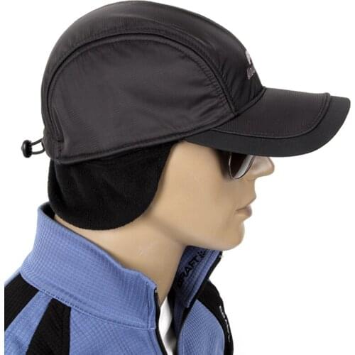 Outdoor Sport Men Autumn Winter Warm Windproof Waterproof Cashmere Hat Male Ear Protection Fishing Hunting Hiking Skiiing Cap