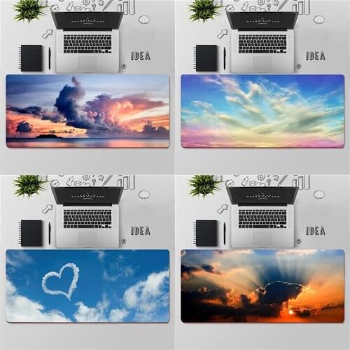 YNDFCNB Top Quality Sky Cloud DIY Design Pattern Game mousepad Free Shipping Large Mouse Pad Keyboards Mat