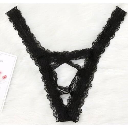Women G-string Lingerie Sexy Lace Flowers Low Waist Underwear Thongs Panties Lace Hollow High Waist Underwear Pants #PY