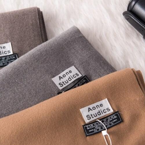 Ins Style Winter Cashmere Scarf. 2019 Korean Multi-functional Solid Color Tassel Scarf, Shawl Winter Scarf