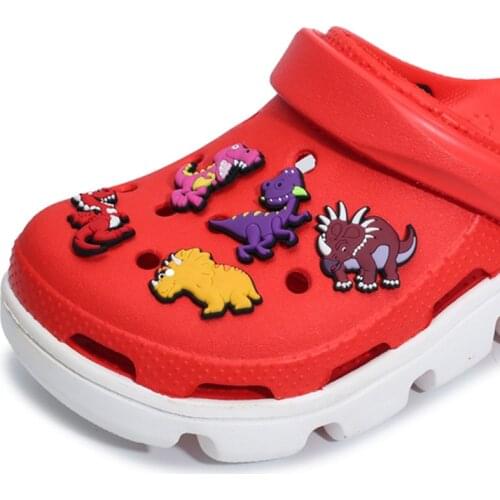 1Pcs Cartoon Land Dinosaur Shoe Buckle Garden Shoes Flower Hole Shoes Flower Accessories