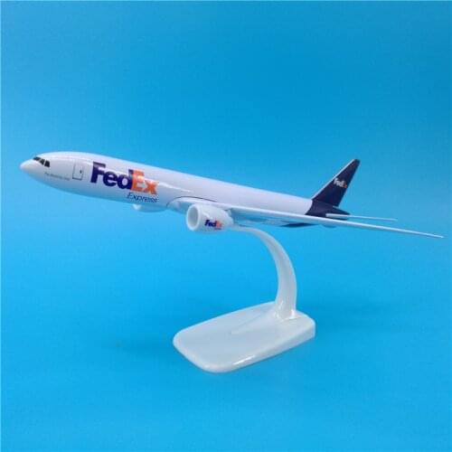 20CM 1:300 Scale B777 FedEx Cargo Plane Airlines Airplanes Plane Aircraft diecast Alloy Model Toy Collective Kids Toys