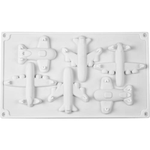 3D Airplane Baking Mould Aircraft Silicone Ice Cube Trays Chocolate Candy Fondant Decorating Mold Jelly Soap Whisky Bar Tools
