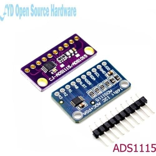 ADS1115 ADC Ultra-Compact ADC Converter Module Development Board I2C 4 Channel 16-Precision Conversion