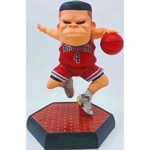 Anime Slam Dunk 15-17cm Q Version Akagi Takenori #4 Mitsui Hisashi #14 1/6 PVC Action Figure Collection Model Toys Brinquedos