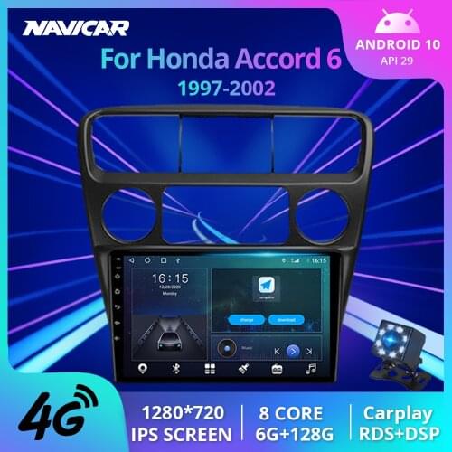 2Din Android10 Car Radio For Honda Accord 6 1997-2002 GPS Navigation Stereo Receiver Car Multimedia Player Auto Radio Car Stereo