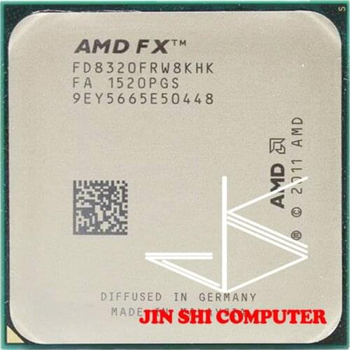 Free Shipping AMD FX-Series FX-8320 FX 8320 3.5 GHz Eight-Core CPU Processor FD8320FRW8KHK Socket AM3