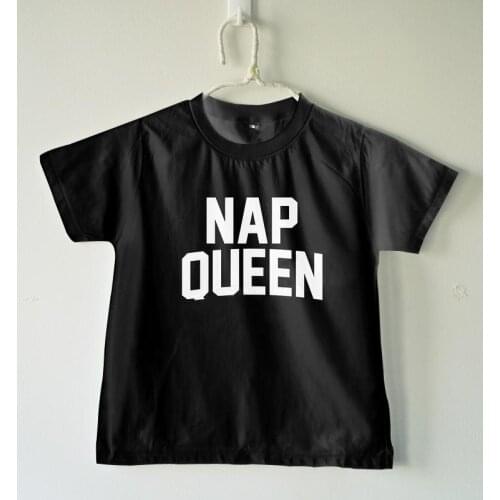Nap queen Kids tshirt Boy Girl t shirt For Children Toddler Clothes Funny Tumblr Top Tees Drop Ship CZ-46