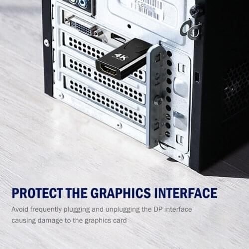 Displayport DP to HDMI-compatible Converter Sets Household Computer Accessories for Monitor Projector 4K Video Audio Adapter