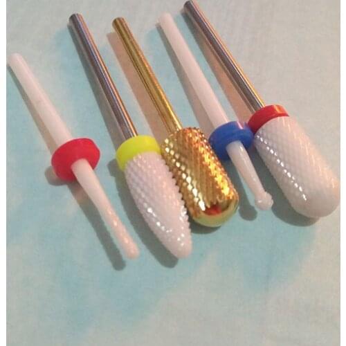 EasyNail 45mm Ceramic Cuticle Clean Burr Nail Drill Bit Rotary Mills Electric Manicure Pedicure Nail Drill Machine Accessories